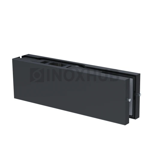 Фитинг нижний (110 BLC), стекло 10-12 мм, нерж. сталь Черный мат