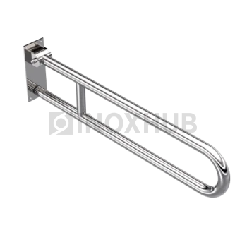 Поручень двойной откидной, Ø32 мм, AISI 304, GRIT 600