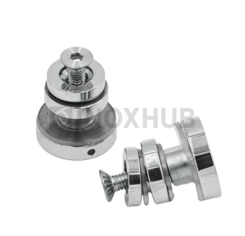 Крепление (449 PSS) трека 30х10 к стеклу , нерж сталь полированная