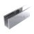 Профиль п-обр. (756-8-2200 al), 19×13 мм L=2200, стекло 8.0 мм, полированный алюминий