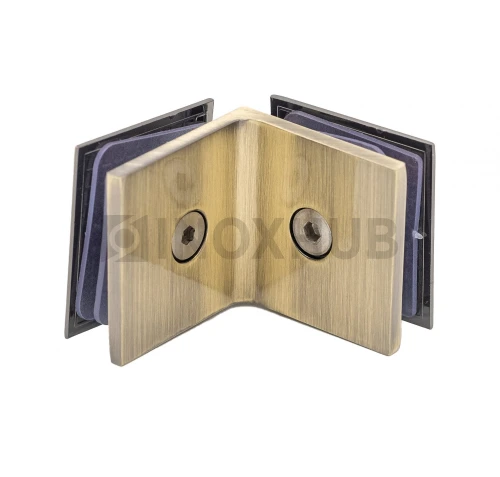 Коннектор (725 Bronze) стекло-стекло 90°, под Бронзу