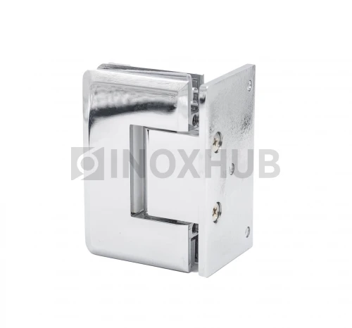 Петля (305 PBrass) стена-стекло, одностороннее крепление, (с фаской), латунь, полированный хром