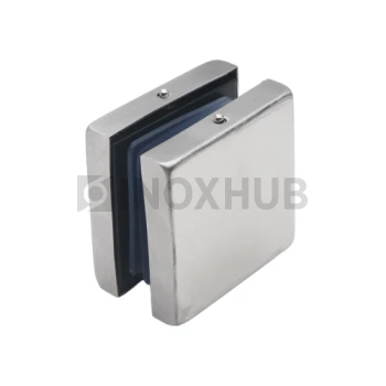 Коннектор (122 SSS) стекло-стекло, стекло 10-12 мм, нерж. сталь матовая