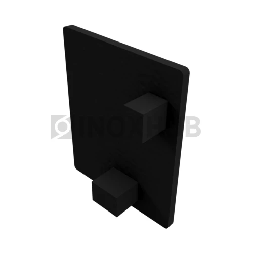 Заглушка для профиль 40А зажимной (компл. левая+правая), пластик черный