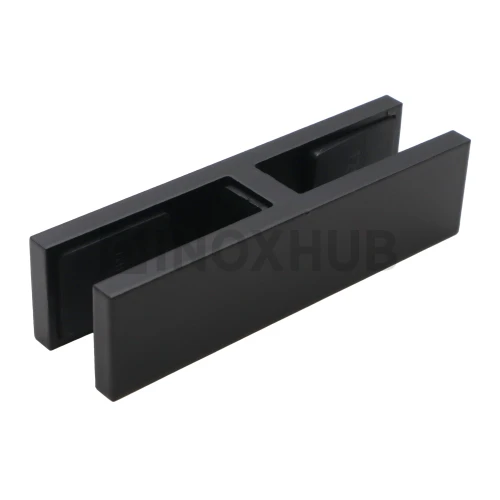 Стеклодержатель под 180º, стекло 10.0-12.0 мм, AISI 304, Черный мат