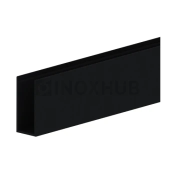 П швеллер 24 AL верхний, 40 мм, кратно 3 м, RAL 9005 Черный мат