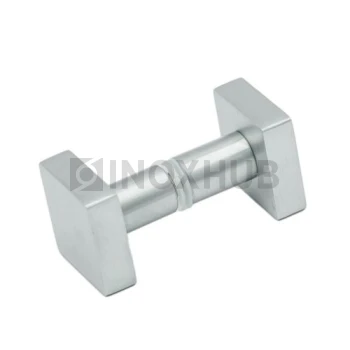 Кноб квадратный (684 SC), стекло 6.0-12.0 мм, матовый хром