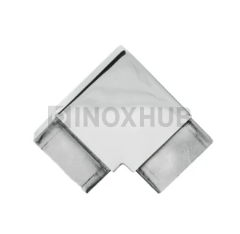 Отвод для поручня с пазом, 60.0×40.0 мм, AISI 304, GRIT 600 