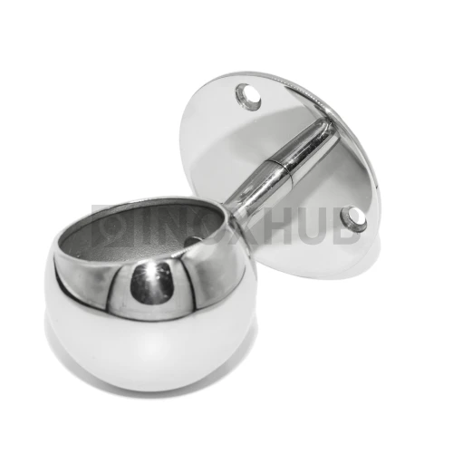 Пристенное крепление "кольцо" оконечное Ø50.8 мм, AISI 304, GRIT 600