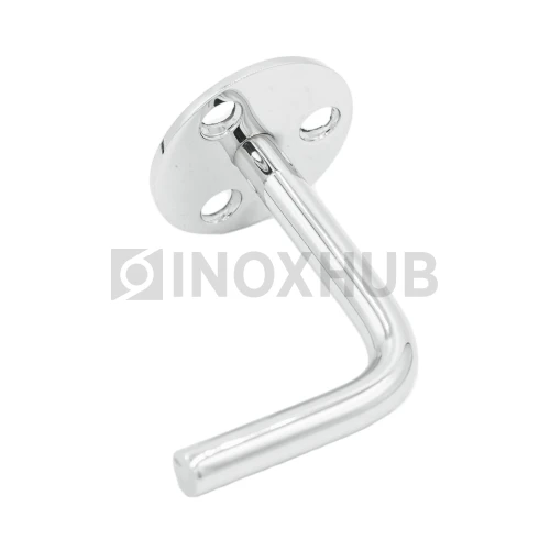 Крепление пристенного поручня без ложемента сварное, AISI 201, GRIT 600