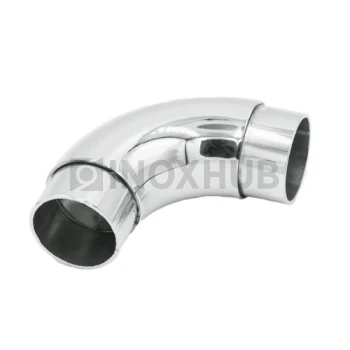 Отвод со вставками, Ø42.4×1.5 мм, AISI 304, GRIT 600