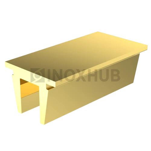 Заглушка (764 Gold) для профиля 763 756, L=1000 мм, алюминий, под Золото