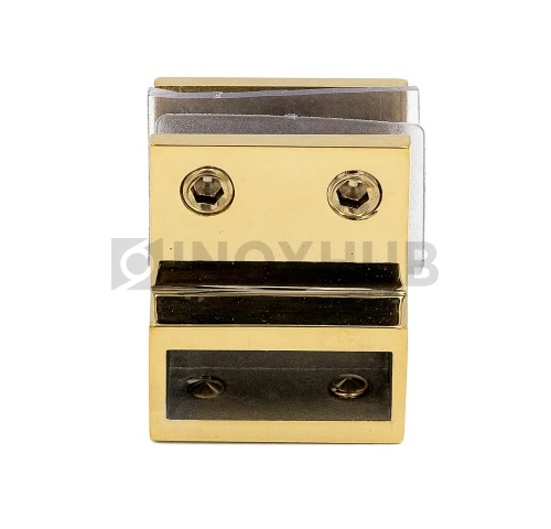 Держатель стекла (347 Gold) торцевой горизонтальный, штанга 30×10 мм, под Золото