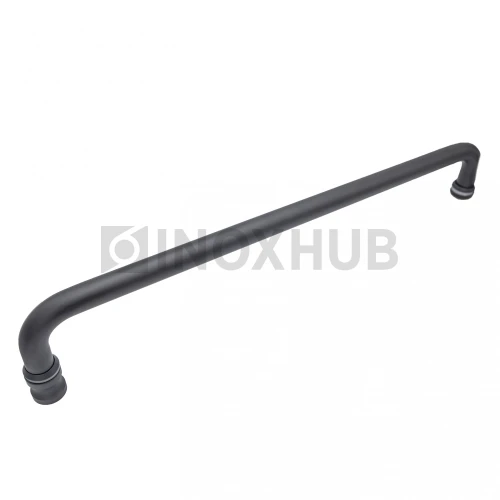 Ручка-полотенцесушитель (621-450 BLC), Ø19 м/о 450 мм, Черный мат