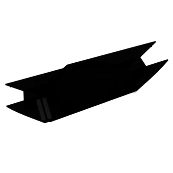 Профиль (208-8 BLC) магнит 135º, L=2200 (1компл/2 шт), стекло 8.0 мм, ПВХ Черный мат