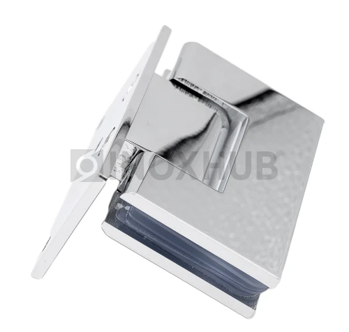 Петля (305 PBrass) стена-стекло (без фаски) односторонее крепление, латунь, полированный хром