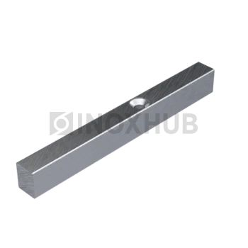 Профиль крепления магнита на стену (717-2200 AL), L=2200, Анодированный алюминий