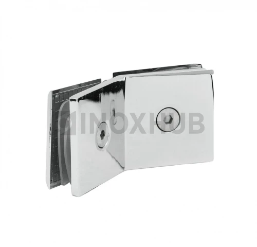 Коннектор (726 PC) стекло-стекло 135°, полированный хром