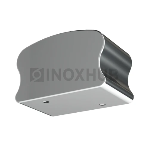 Заглушка фигурная для деревянного или пластикового поручня, 40.0×60.0 мм, AISI 201, GRIT 600