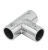 Соединитель-тройник (902 PSS)  штанги Ø19 мм, нерж. сталь полированная