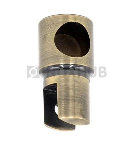 Держатель стекла (914А Bronze) торцевой, штанга Ø19 мм, под Бронзу