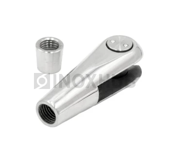 Наконечник для крепления тяги левый, М16 шаг Р=2, AISI 316, GRIT 320