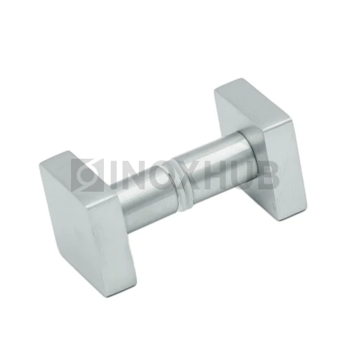 Кноб квадратный (684 SC), стекло 6.0-12.0 мм, матовый хром