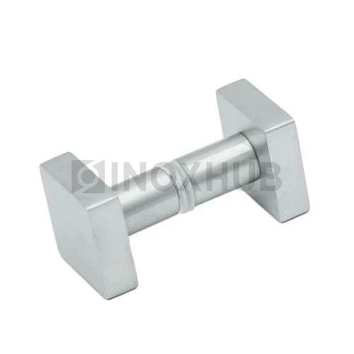 Кноб квадратный (684 SC), стекло 6.0-12.0 мм, матовый хром