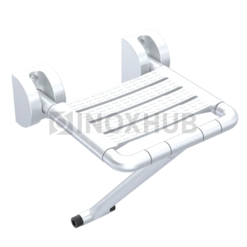 Откидное сиденье со стойкой, 320×380 мм, антибактериальный нейлон, нагрузка более 200 кг