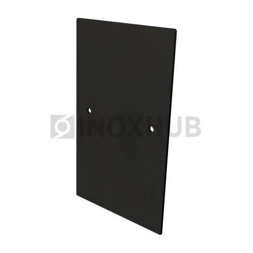 Торцевая заглушка на профиль 102, Анодированный алюминий, Черный мат