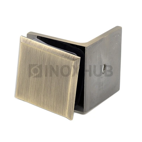 Коннектор L-обр. (722 Bronze) стекло-стена, под Бронзу