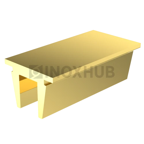 Заглушка (764 Gold) для профиля 763 756, L=1000 мм, алюминий, под Золото