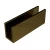 Профиль п-обр. (756 Bronze), 19×13 мм L=3000, стекло 8.0 мм, алюминий, под Бронзу