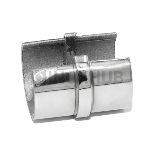 Соединительная муфта для поручня с пазом, Ø48.3 мм, AISI 304, GRIT 600