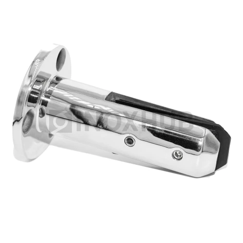 Напольный стеклодержатель литой круглый Ø50×160 мм, AISI 304, GRIT 600