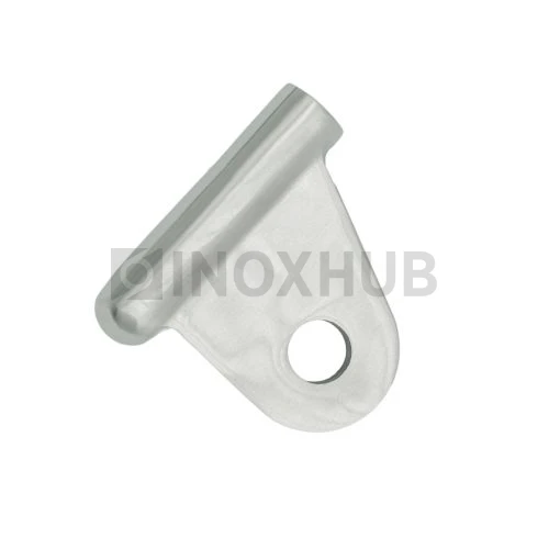 Серьга для крепления рутеля к тяге, AISI 316, GRIT 320