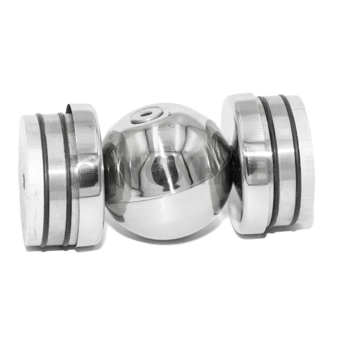 Поворот шаровой регулируемый внутренний, Ø50.8×1.5 мм, AISI 304, GRIT 600