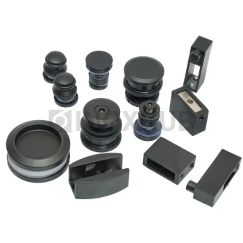 Комплект душевой (400 BLC) раздвижной системы, цинк, Черный мат