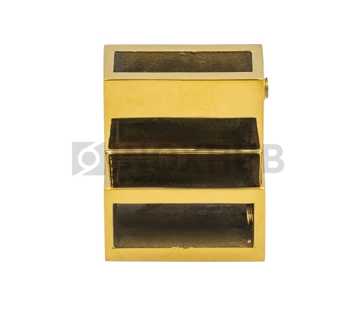 Соединитель штанги 90° (340 Gold), штанга 30×10 мм, под Золото