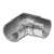 Отвод для поручня с пазом, Ø48.3 мм, AISI 304, GRIT 600