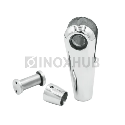 Наконечник для крепления тяги правый, М14 шаг Р=2, AISI 316, GRIT 600