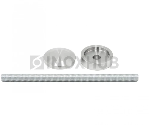 Точечный стеклодержатель, стекло 6.0-30.0 мм, М12, AISI 304, GRIT 320