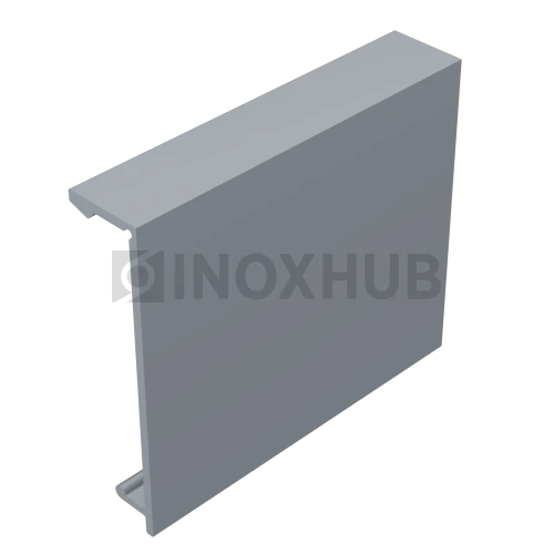 Комплект крышек (44К-6000 AL) профиль 44, L=6000 мм (2 шт), Анодированный алюминий