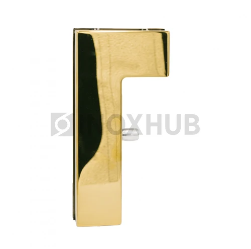 Фитинг угловой (140 Gold) на фрамугу с осью, стекло 10-12 мм, под Золото