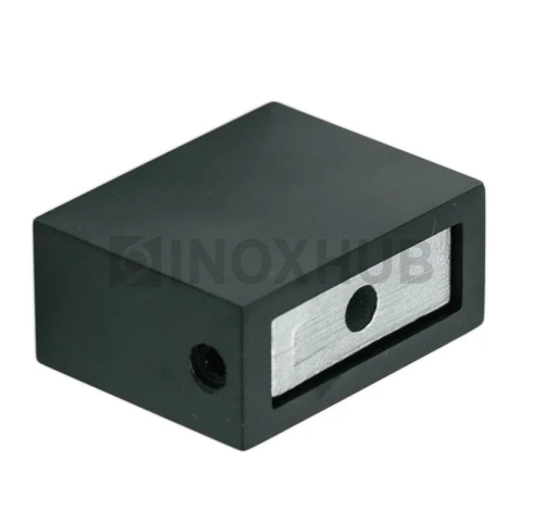 Держатель штанги (343 BLC) к стене, штанга 30×10 мм, Черный мат