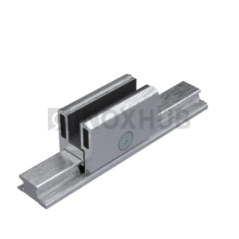 Профиль 40 (база 40H) зажимной, 32.0×40.0 мм, база+клипсы (9 шт. на 3 м), стекло 10-12 мм, кратно 3 м