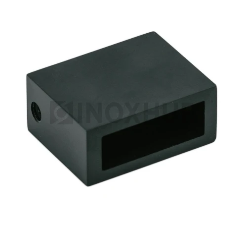 Держатель штанги (343 BLC) к стене, штанга 30×10 мм, Черный мат