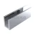 Профиль п-обр. (756-8-2200 al), 19×13 мм L=2200, стекло 8.0 мм, полированный алюминий