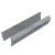 Уплотнитель для П швеллер 22 и П швеллер 24, стекло 10.0 мм, серый