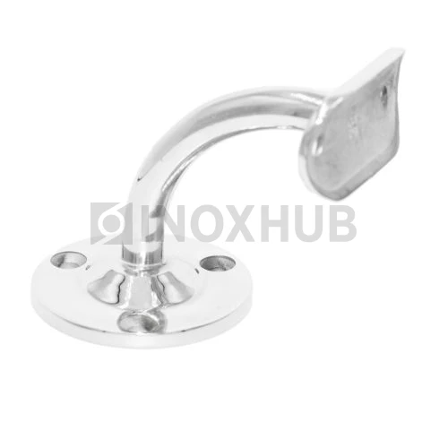 Крепление пристенного поручня с ложементом (Ø38.1) сварное (комб), AISI 304, GRIT 600